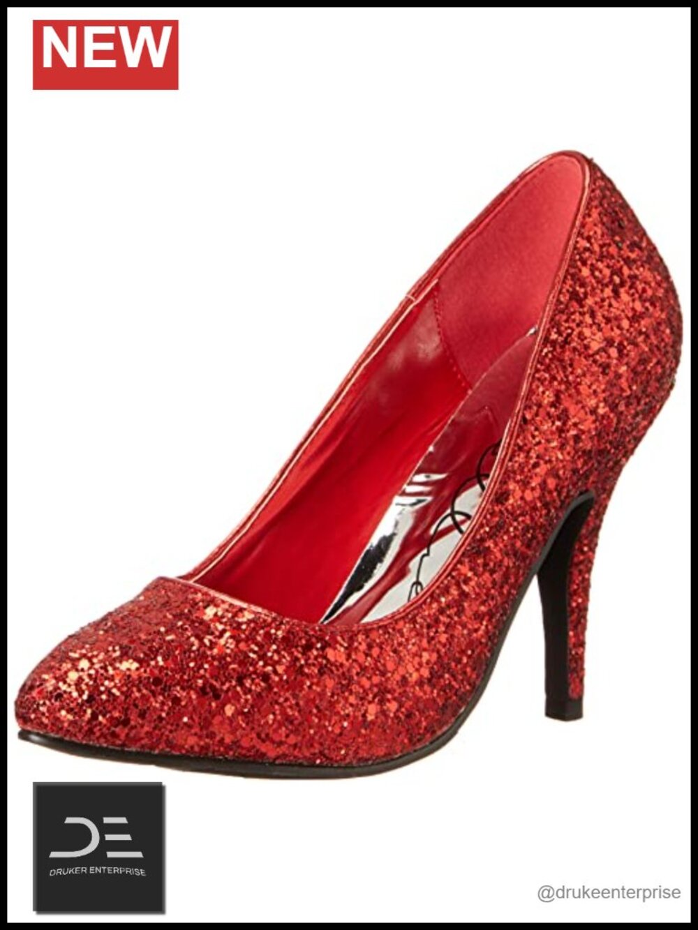 Women's Glitter Kitten Heel Pump Shoes - Sequin Party Heels